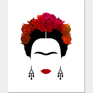 frida galaxy Posters and Art